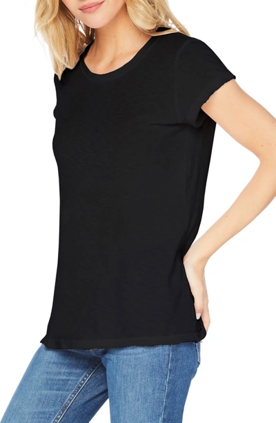 Michael Stars Slub Crewneck Tee In Black