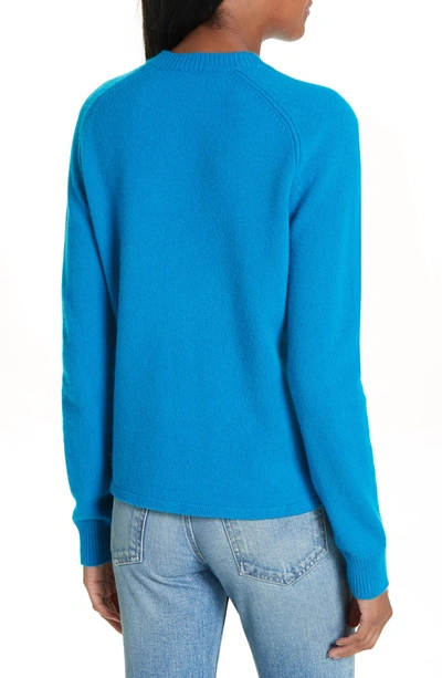 Shop Rag & Bone Storm Animal Wool Blend Sweater In Blue