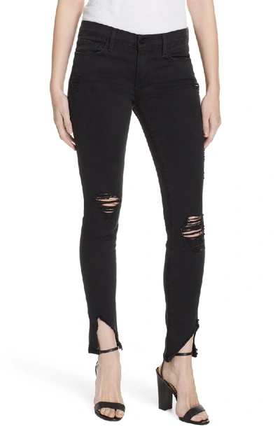 Shop Frame Le Skinny De Jeanne Ripped Skinny Jeans In Hathaway