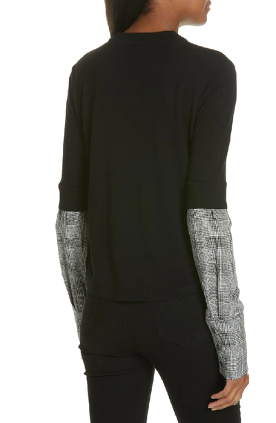 Shop Veronica Beard Roscoe Layered Sweater In Black Multi