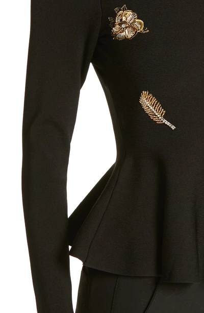 Shop Ted Baker Tynna Embellished Sweater In Black