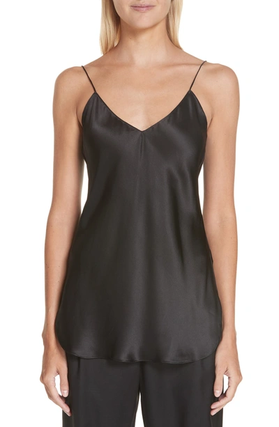 Shop Nili Lotan Isabella Silk Camisole In Black