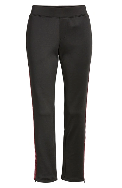 Shop Pam & Gela Rhinestone Track Pants In Black
