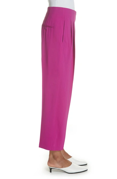 Shop 3.1 Phillip Lim / フィリップ リム Pleated Crop Trousers In Fuchsia