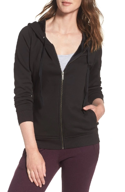 Shop Ugg Clara Zip Hoodie In Black