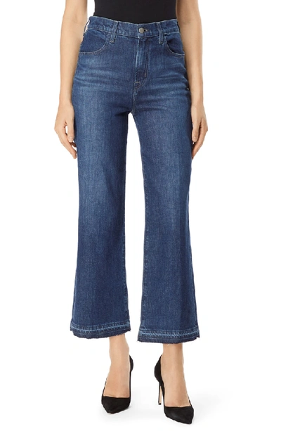 Shop J Brand Joan High Waist Crop Wide Leg Jeans In Cosmic
