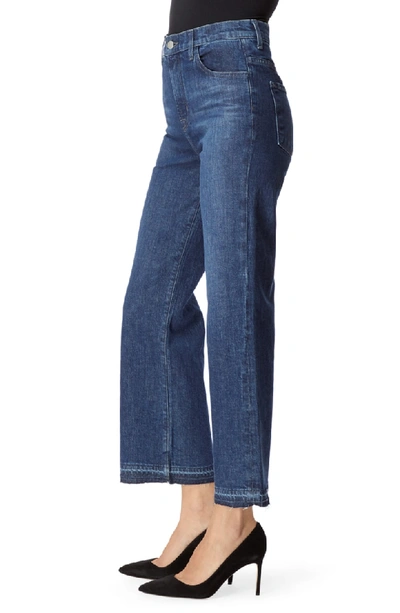 Shop J Brand Joan High Waist Crop Wide Leg Jeans In Cosmic