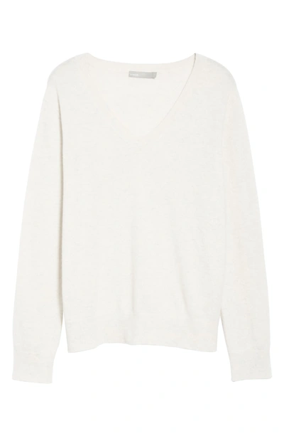 Shop Vince Weekend Cashmere Sweater In Heather White