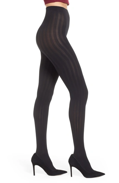 Shop Pretty Polly Ribbed Tights In Black