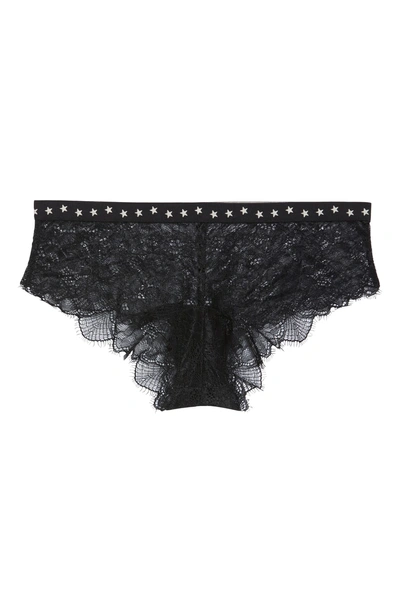 Shop Love Stories Dragonfly Lace Boyshorts In Black