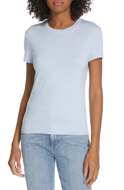 Shop Theory Apex Tiny Tee In Cotton Blue