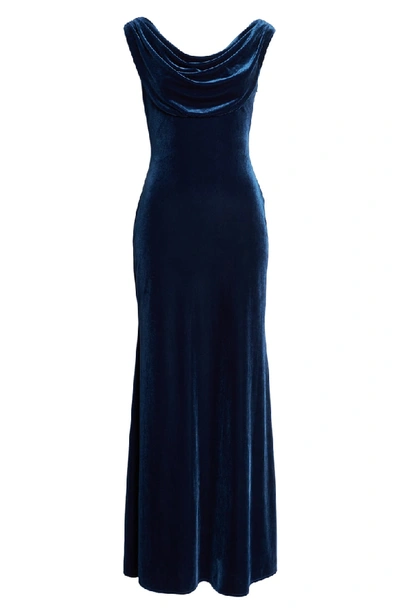 Vince camuto cowl hotsell neck velvet gown