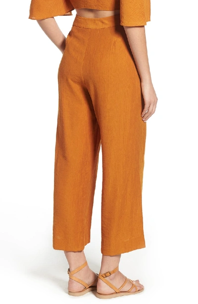 Shop The East Order Amelie Wide Leg Pants In Pumpkin Spice