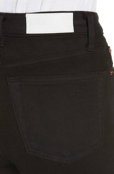 Shop Re/done Originals High Waist Ankle Crop Jeans In Black 99