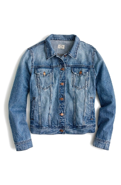 Shop Jcrew Classic Denim Jacket In Light Patriot Wash