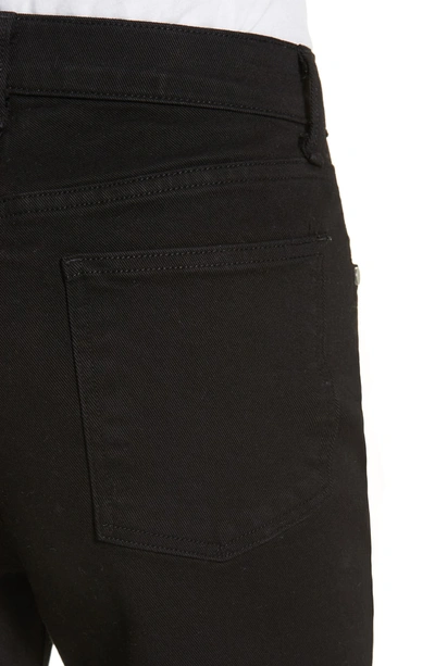 Shop Rag & Bone Justine High Waist Cutoff Wide Leg Jeans In Black