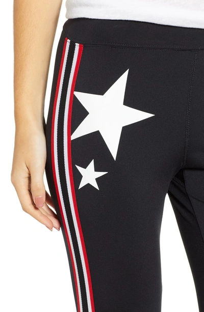 Shop Pam & Gela Star & Stripe Leggings In Black