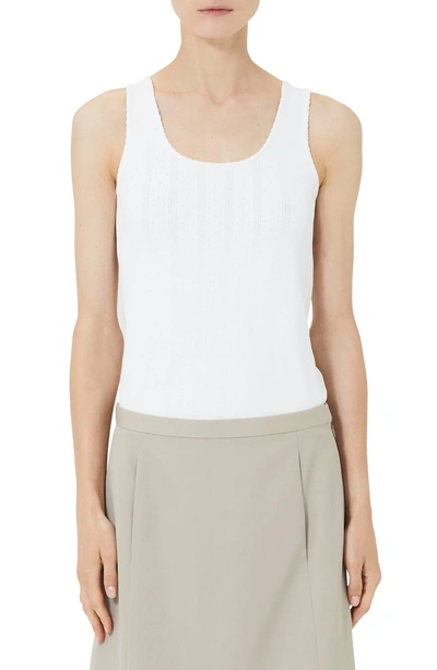 Shop Marc Jacobs Pointelle Tank Top In White