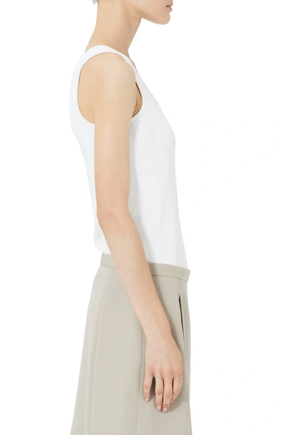 Shop Marc Jacobs Pointelle Tank Top In White