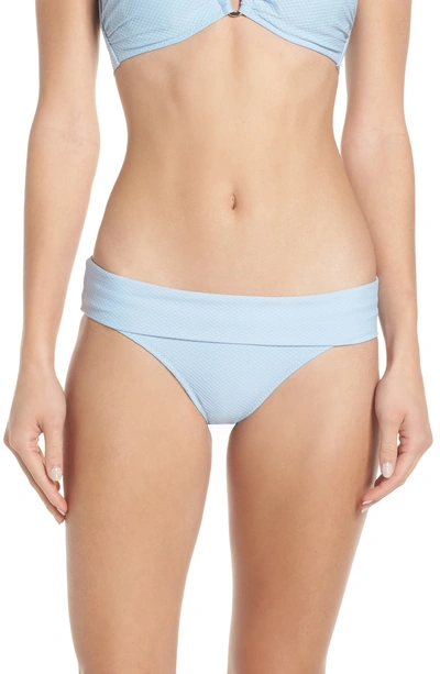 Shop Heidi Klein Foldover Bikini Bottoms In Blue Baby