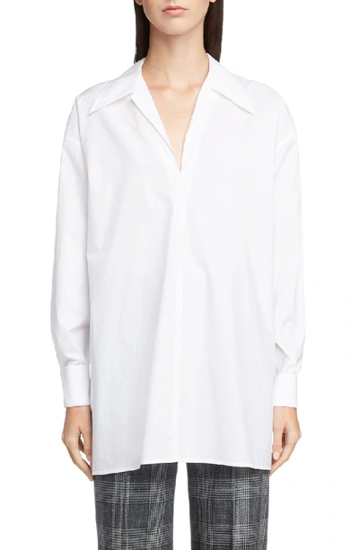Shop Acne Studios Spread Collar Shirt In White