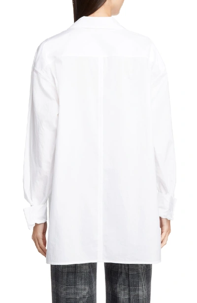 Shop Acne Studios Spread Collar Shirt In White