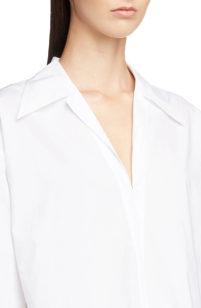 Shop Acne Studios Spread Collar Shirt In White