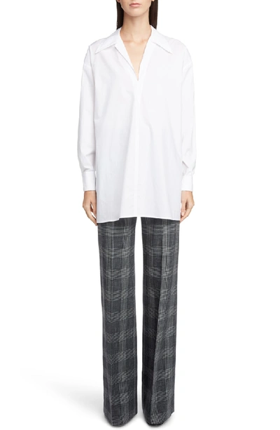 Shop Acne Studios Spread Collar Shirt In White