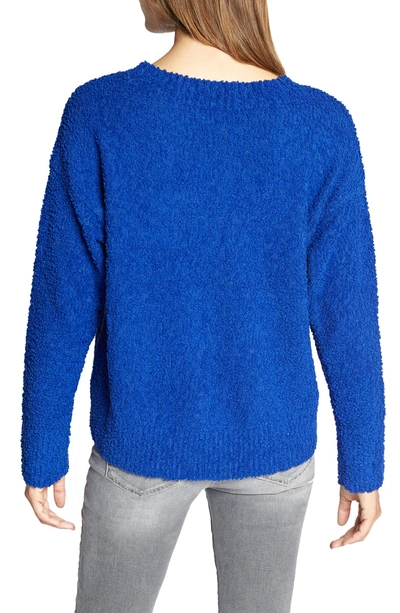 Shop Sanctuary Teddy Textured Knit Sweater In Electric Blue