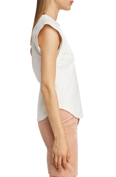 Shop Isabel Marant Slit Back Muscle Tee In White