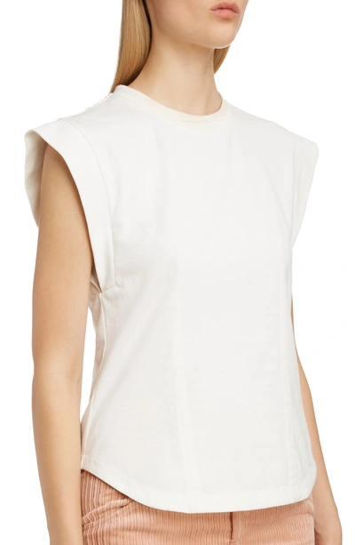 Shop Isabel Marant Slit Back Muscle Tee In White