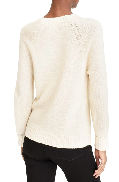 Shop Jcrew Sweater With Jeweled Buttons In Natural