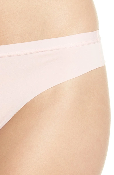 Shop Honeydew Intimates Daisy Thong In Pink Mink