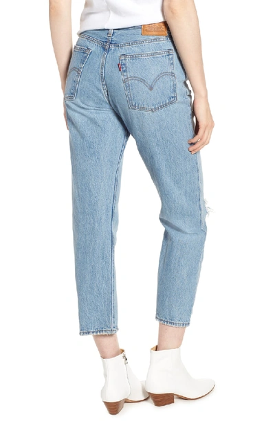 Shop Levi's Wedgie Ripped Straight Leg Jeans In Authentically Yours