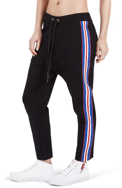 Shop P.e Nation Court Run Pants In Black/ Red/ White/ Blue