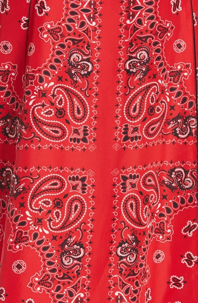 Shop Alexander Wang Bandana Print Slipdress In Red