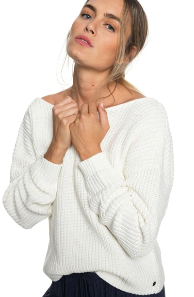 Shop Roxy Bridge Sweater In Marshmallow