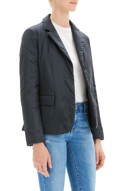 Shop Theory Puffer Down Blazer In Pale Navy