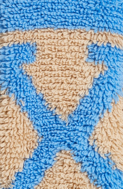 Shop Off-white Tassel Hem Logo Wool Cardigan In Beige Light