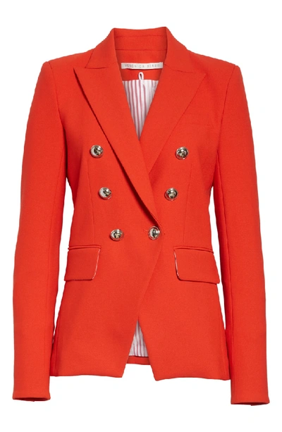 Shop Veronica Beard Miller Dickey Jacket In Red