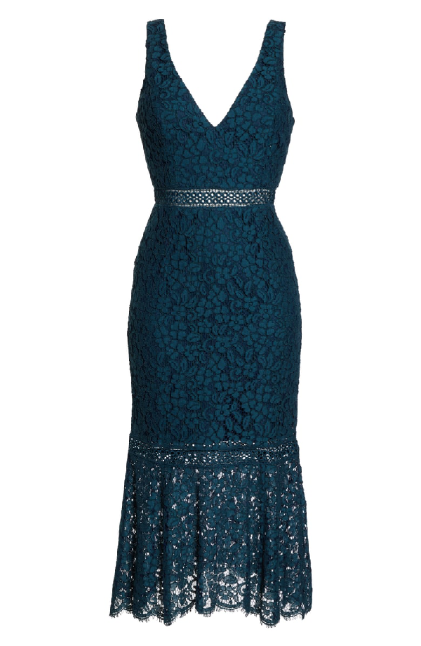 sienna lace trumpet dress