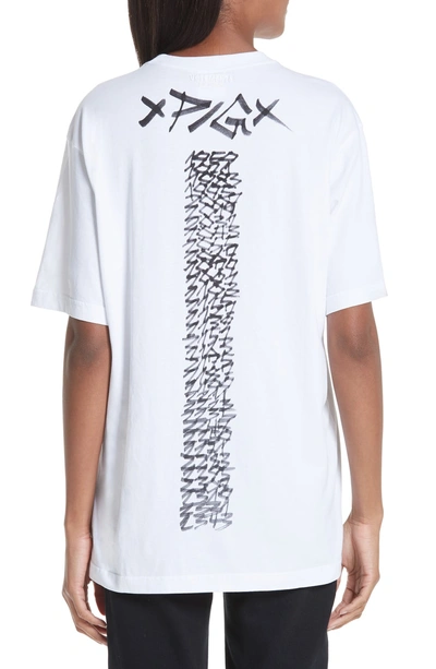Shop Vetements Chinese Zodiac Tee In White/ Pig