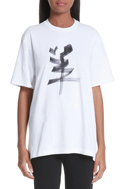 Shop Vetements Chinese Zodiac Tee In White/ Goat