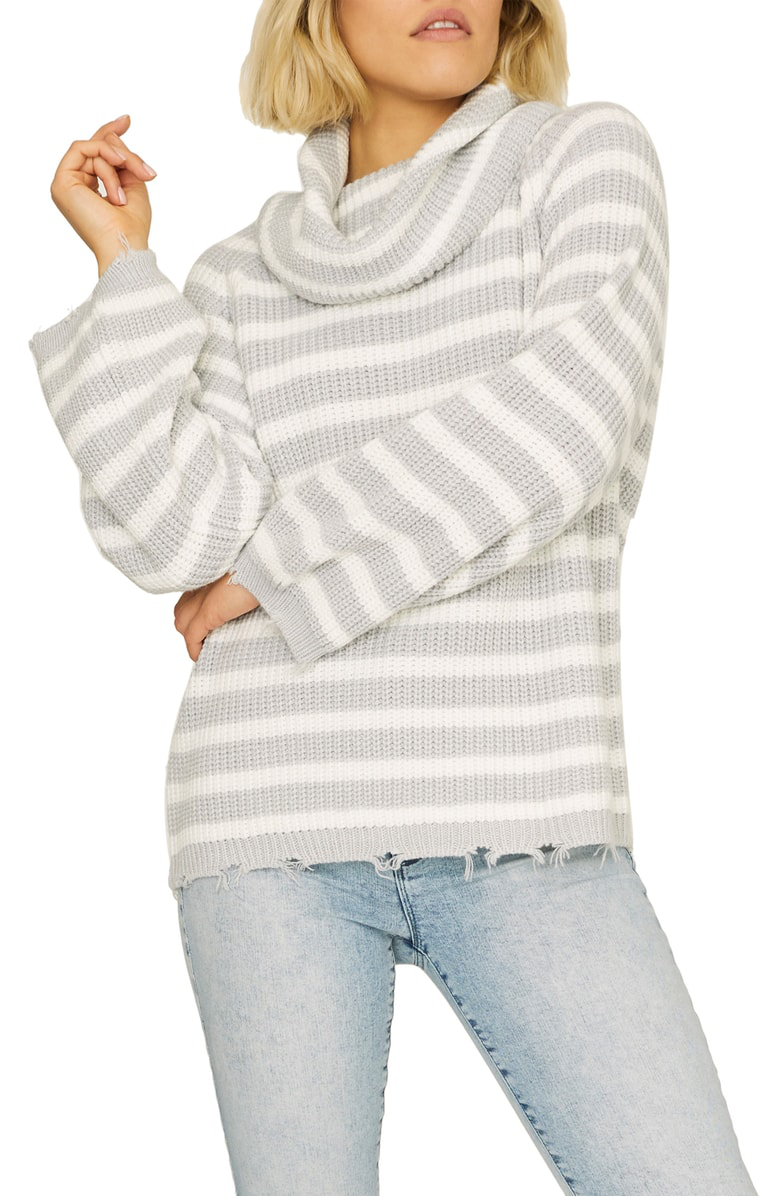 winter white cowl neck sweater