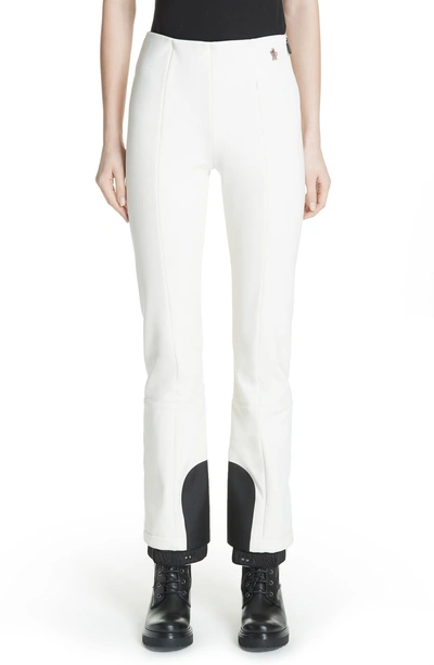 Shop Moncler Stretch Skinny Ski Pants In White