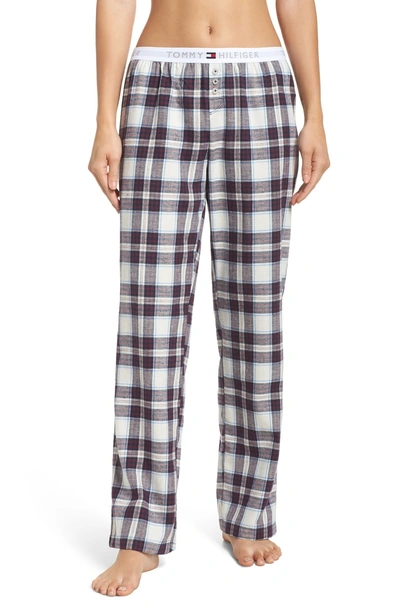 Tommy Hilfiger Flannel Pajama Pants In Sweet Dreams Fig Tartan | ModeSens