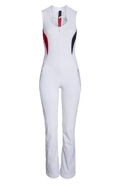 Shop Lvl Xiii Ellipsis Front Zip One-piece In 100 - White