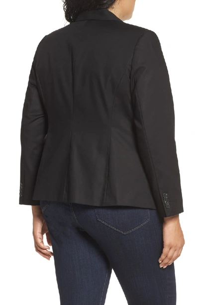 Shop Vince Camuto One-button Blazer In Rich Black