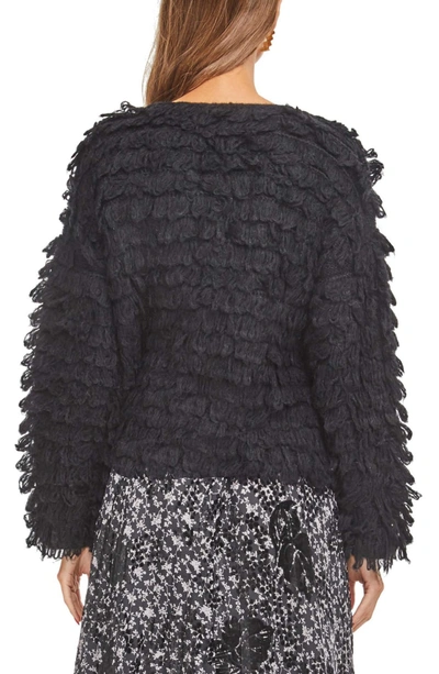 Shop Astr Darby Cardigan Sweater In Black