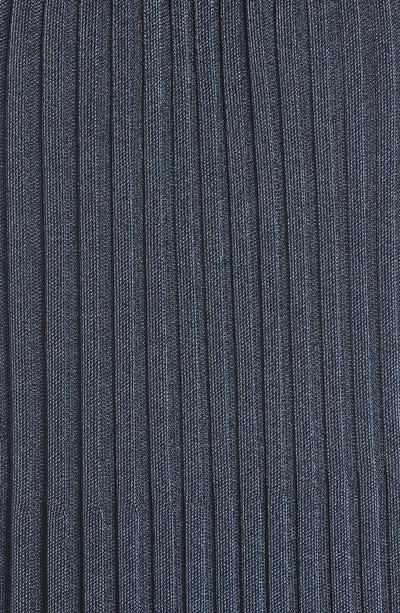 Shop Missoni Metallic Knit Gown In S7242 Navy
